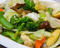 Stir Fry de Legumes com Gengibre (vegana)