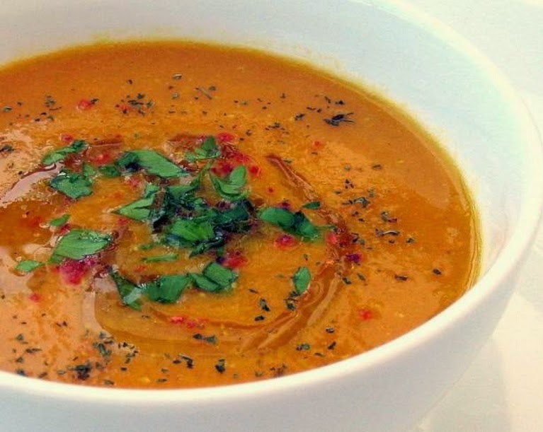 Sopa de Lentilhas Vermelhas (vegana)