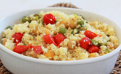 Salada Natalina de Couscous (vegana)