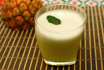 Suco de Abacaxi com Hortelã (vegana)