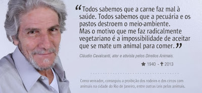 Cláudio Cavalcanti: perdemos um grande ativista pelos Direitos dos Animais