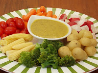 Fondue de Vegetais com Azeite Aromatizado (vegana)