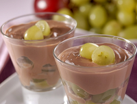 Copinho de Chocolate com Uvas Verdes (vegana)