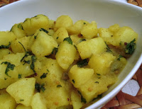 Batata com Coentro e Açafrão (vegana)