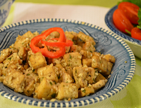 Cubinhos de Tofu com Gergelim (vegana)