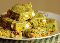 Torta Verde de Ervas, Palmito e Milho (vegana)