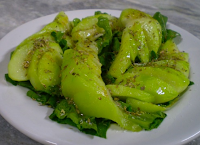 Salada de Chuchu e Rúcula (vegana)