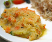 Purê de Batata com Cenoura (vegana)