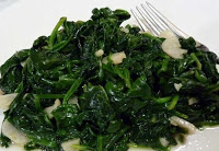 Salada de Espinafre com Alho (vegana)
