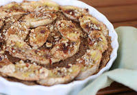 Torta Rústica de Banana com Avelãs (vegana)