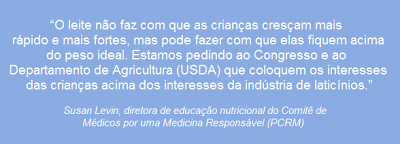 Médicos americanos propõem a exclusão do leite de origem animal do cardápio escolar