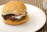 Hambúrguer de Soja com Tomate-Seco (vegana)