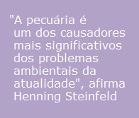 A pecuária é um dos causadores mais significativos dos problemas ambientais da atualidade