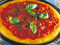 Pizza de Tomate e Manjericão