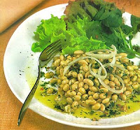Salada de Soja com Molho Picante de Alho