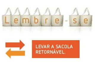 Lembre-se de levar a sacola retornável